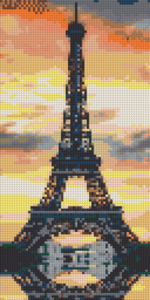 Klemmstein Mosaik Bausatz Eiffelturm - brixio® 