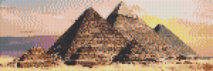 Klemmstein Mosaik Bausatz Pyramiden von Gizeh - brixio® 