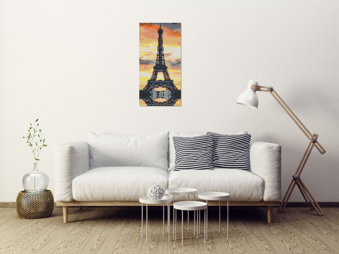 Mosaik-Ansicht 'Klemmbaustein Mosaik 'Eiffelturm'' 